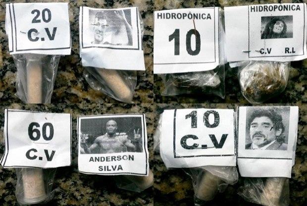 Наркотики от Comando Vermelho, организованная преступность в Рио, Бразилия